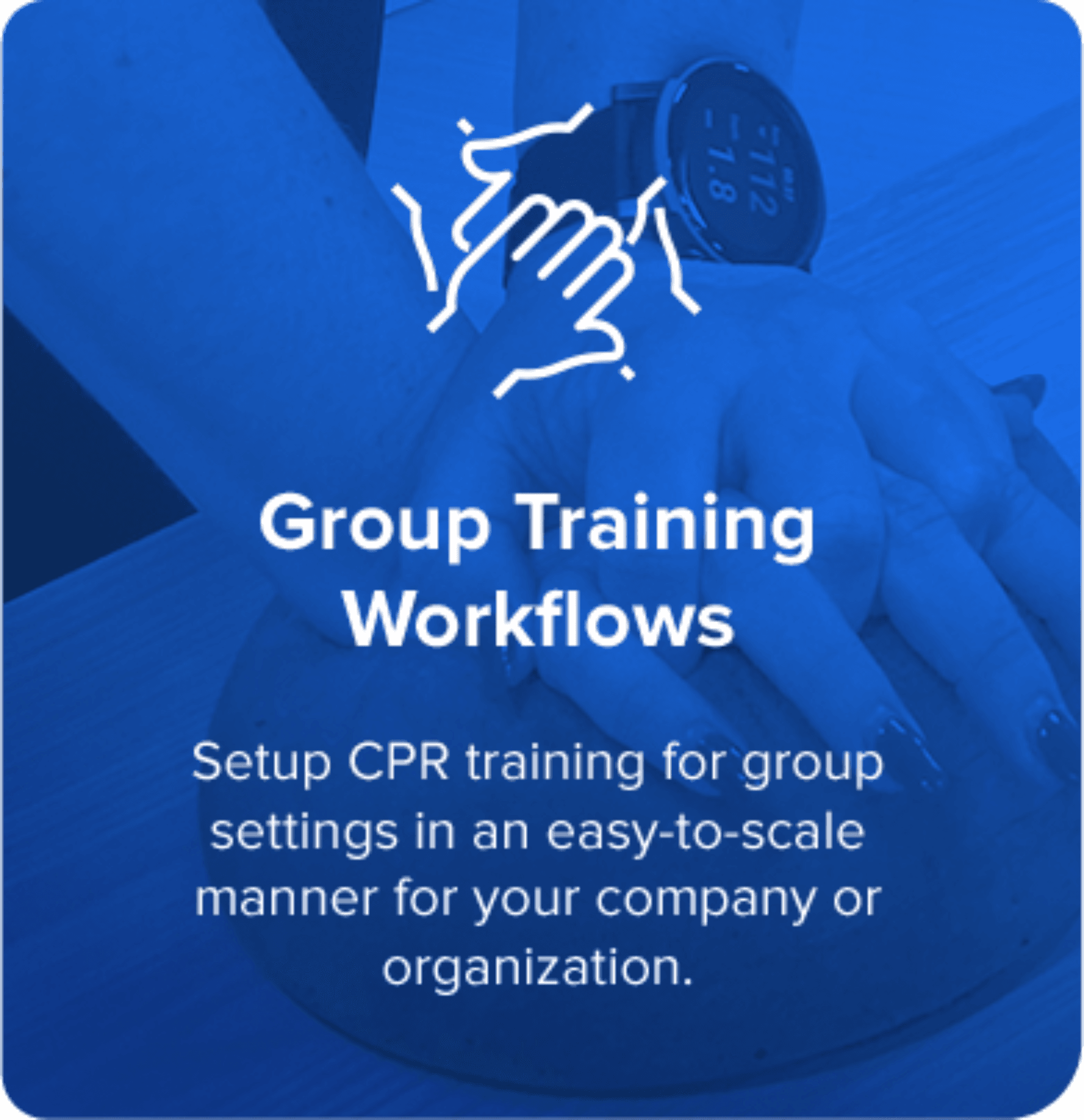 Relay Response app showing CPR data and a live training event